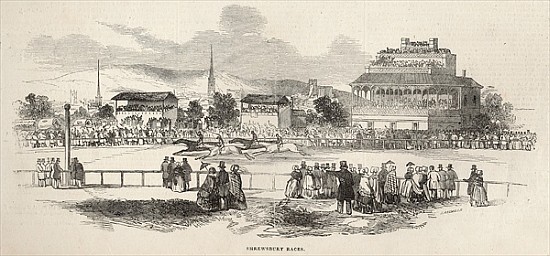 Shrewsbury Races, from ''The Illustrated London News'', 24th May 1845 from English School