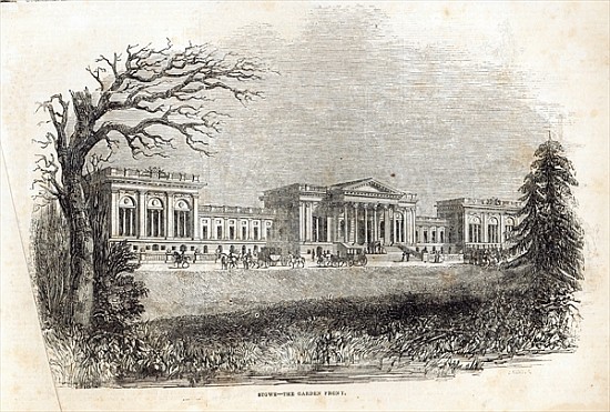 Stowe - the Garden Front, from ''The Illustrated London News'', 18th January 1845 from English School