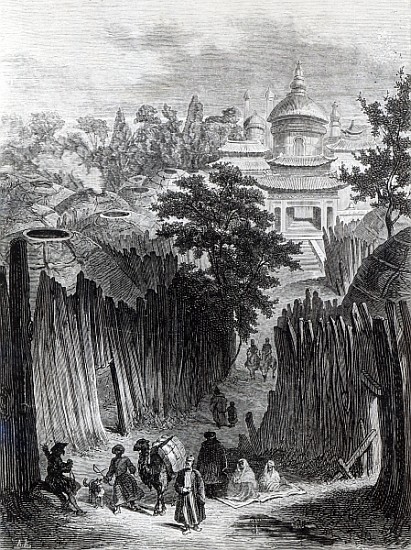 Street in Urga, illustration from ''Mongolia, the Tangut Country and the Solitudes of Northern Tibet from English School