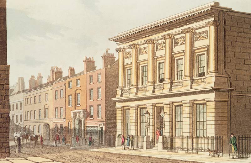 The London Commercial Sale Rooms, from ''R.Ackermann''s Repository of Arts'' 1813 from English School