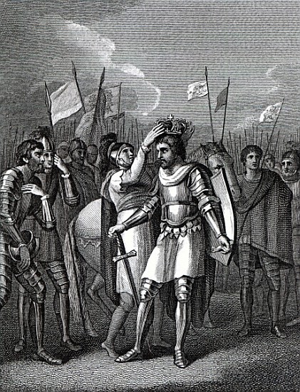 The Earl of Richmond chosen King after the Battle of Bosworth, from ''The History of England'' David from English School