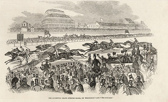 The Liverpool Grand Steeple Chase on Wednesday last, from ''The Illustrated London News'', 8th March from English School