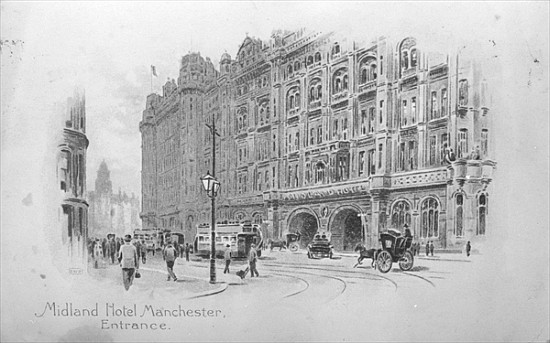 The Midland Hotel, Manchester, c.1910 from English School