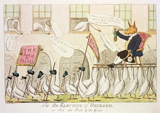 The Re-Electing of Reynard, or Fox the Pride of the Geese from English School