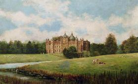 Tong Castle across the Meadows (demolished)