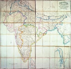 Map of India, 1857 ()