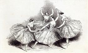New Pas de Quatre, Mdlles. Taglioni, C. Grisi, L. Grahn, and Cerito, at her Majesty''s Theatre, from