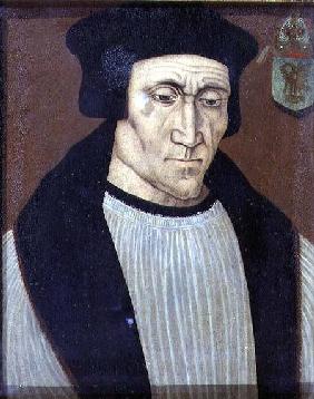 Portrait of Richard Foxe or Fox (c.1448-1528) Bishop of Winchester, Lord Privy Seal to Henry VII and