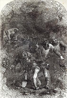 The Troops of Lord Montacute in the Subterranean Passage, illustration from ''Cassell''s Illustrated