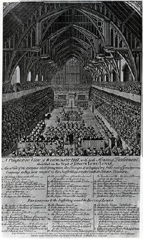 Trial of Simon Fraser, Lord Lovat, in Westminster Hall
