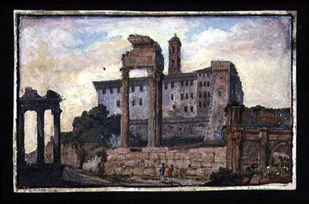View of the Capitol and the Temples of Castor and Pollux, Rome from English School