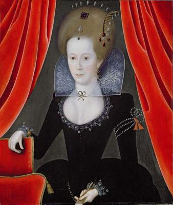 An Unknown Lady, c.1610 (oil on canvas) from English School, (17th century)