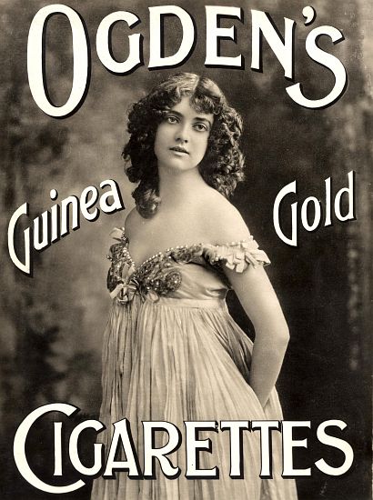 Advertisement for Ogden's Guinea Gold Cigarettes from English School, (19th century)