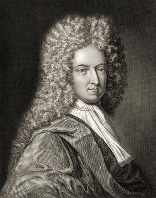 Daniel Defoe (1660-1731) from 'Gallery of Portraits', published in 1833 (engraving) from English School, (19th century)