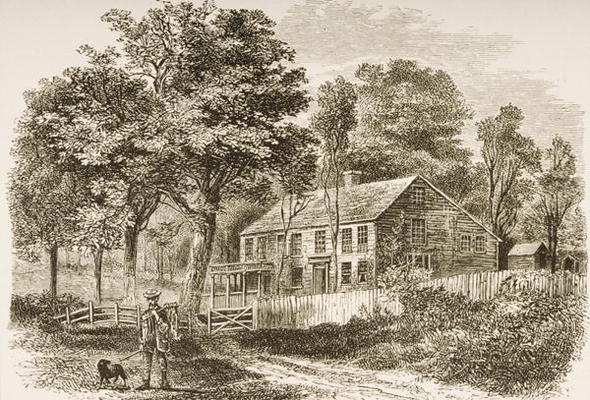 Home of the historian, William H. Prescott, Pepperill, near Boston, in c.1870, from 'American Pictur from English School, (19th century)