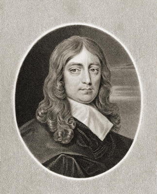 John Milton (1608-74) from 'Gallery of Portraits', published in 1833 (engraving) from English School, (19th century)