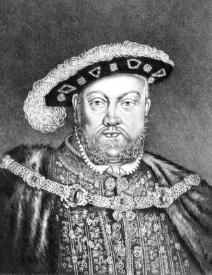 King Henry VIII (c1491-1547) illustration from 'Portraits of Characters Illustrious in British Histo from English School, (19th century)