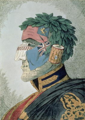Portrait of a Noble Duke, cartoon of Arthur Wellesley, Duke of Wellington (1769-1852) pub. 1829 (etc from English School, (19th century)