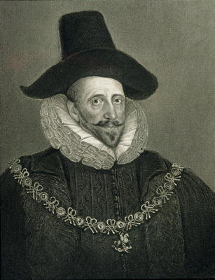 Portrait of Henry Howard (1540-1614), from 'Lodge's British Portraits', 1823 (litho) from English School, (19th century)
