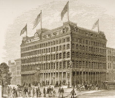 Public Ledger Building, Philadelphia, in c.1870, from 'American Pictures' published by the Religious from English School, (19th century)
