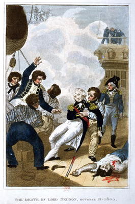 The Death of Lord Nelson (1758-1805) on 21st October 1805 from English School, (19th century)