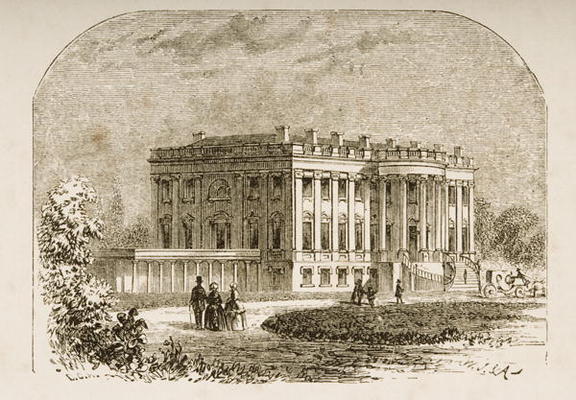 The White House, in c.1870, from 'American Pictures' published by the Religious Tract Society, 1876 from English School, (19th century)