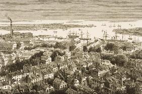 Boston, from Bunker's Hill, in c.1870, from 'American Pictures' published by the Religious Tract Soc