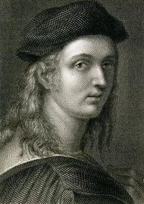Raphael (Rafaello Sanzio) (1483-1520) (engraving)