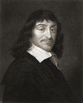 Rene Descartes (1596-1650) from 'The Gallery of Portraits', published 1833 (engraving)