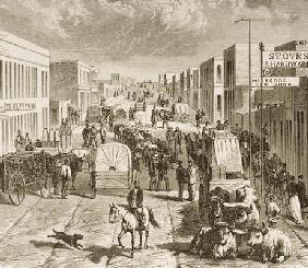 Street in Denver, Colorado, from 'American Pictures', published by The Religious Tract Society, 1876