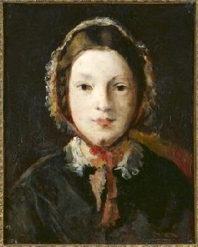 Young Woman with a Bonnet (oil on canvas)