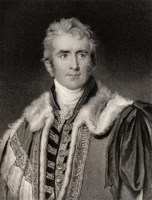 William Pitt Amherst (1773-1857) Earl of Arracan (litho) from English School, (19th century)