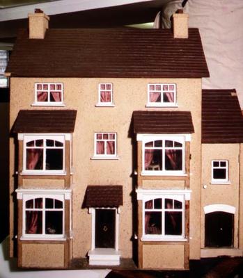 Exterior of a home-made doll's house, 1926 (mixed media) from English School, (20th century)
