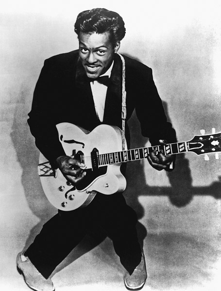 Charles Edward Anderson Berry aka Chuck Berry rock and roll guitarist from English Photographer, (20th century)