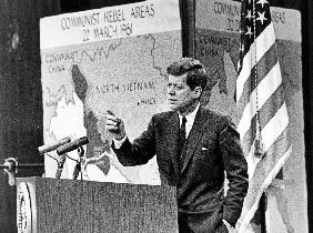 From the start of his administration, American President John Kennedy has held press conferences abo