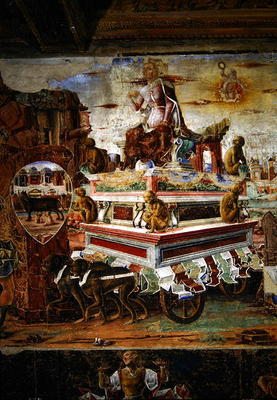 Detail of the Chariot of Maia, from September: The Triumph of Vulcan, from the Room of the Months, 1 from Ercole de Roberti