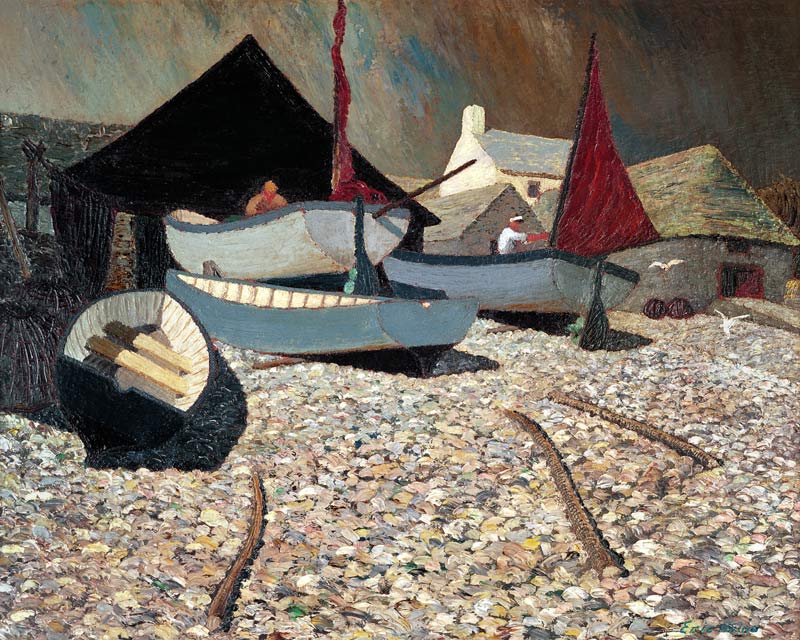 Cadgwith, the Lizard (oil on canvas)  from Eric  Hains
