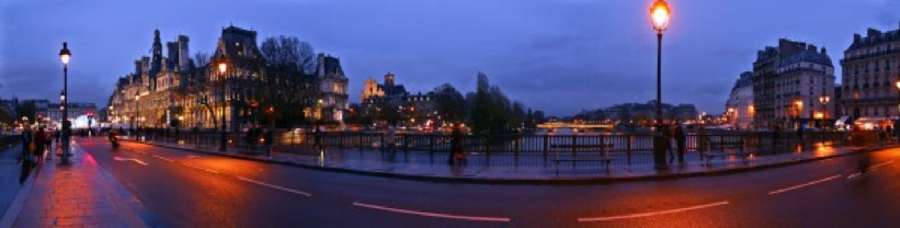 Paris Panorama zur blauen Stunde from Erich Teister
