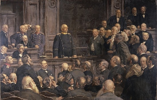 Conference of the German Reichstag on the 6th February 1888 from Ernest Henseler