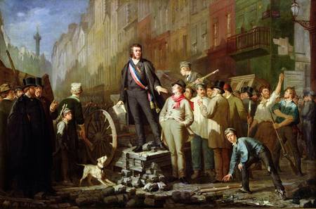 Baudin on the Barricade of Faubourg Saint-Antoine from Ernest Louis Pichio
