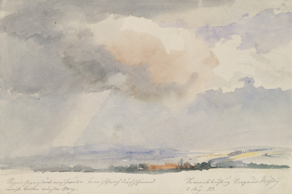 Cloud study from Ernst Ferdinand Oehme