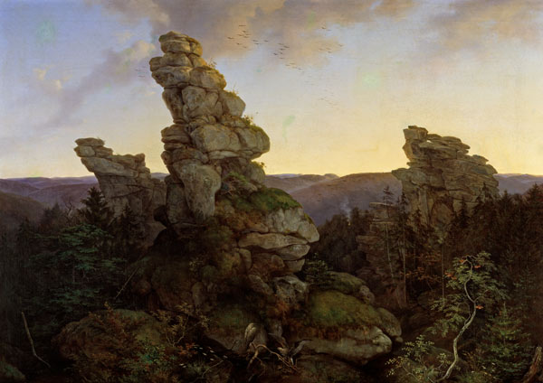 Die Greifensteine im Saechsischen Erzgebirge from Ernst Ferdinand Oehme