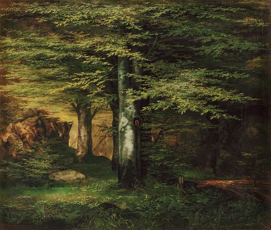 Woods inside. from Ernst Ferdinand Oehme