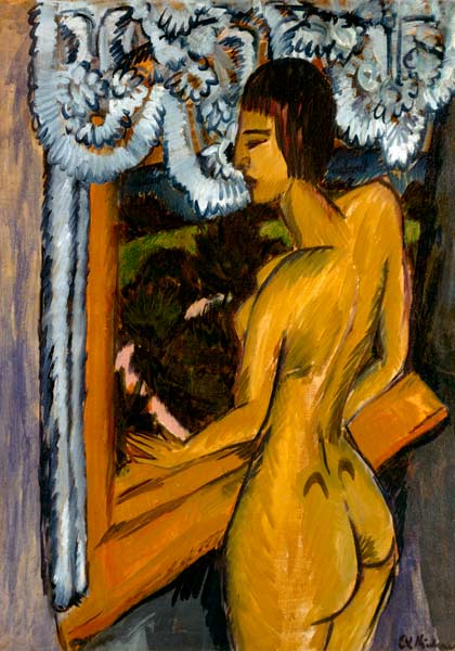 Brown act at the window from Ernst Ludwig Kirchner