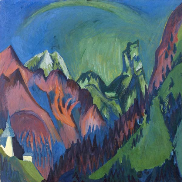 Tinzenhorn, canyon at Monstein from Ernst Ludwig Kirchner