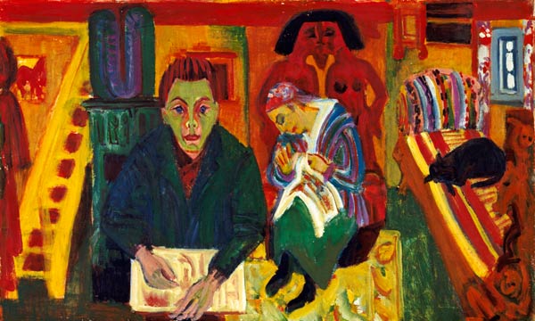 The living room from Ernst Ludwig Kirchner