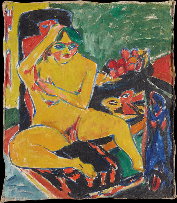 Nude at the Studio from Ernst Ludwig Kirchner