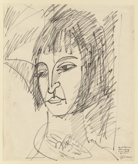 Portrait of Erna from Ernst Ludwig Kirchner