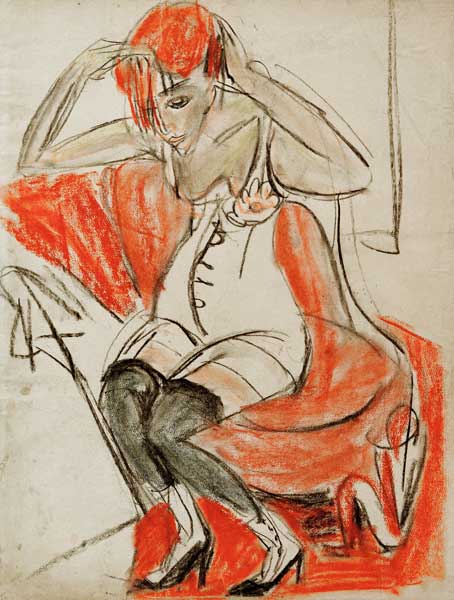 Girl on the violet armchair from Ernst Ludwig Kirchner