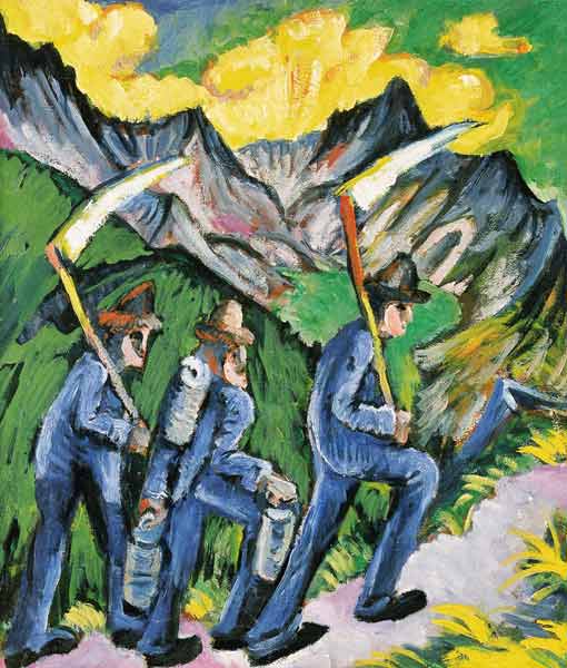 Alpine men from Ernst Ludwig Kirchner